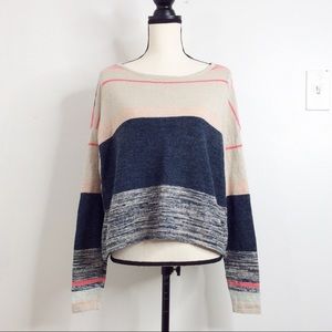 Moth Anthropologie Samedi Striped Pullover Sweater